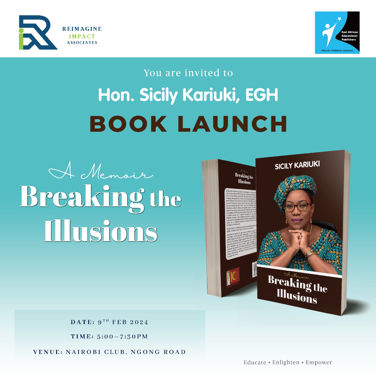 Breaking the Illusions - Book Launch by Hon. Sicily Kariuki